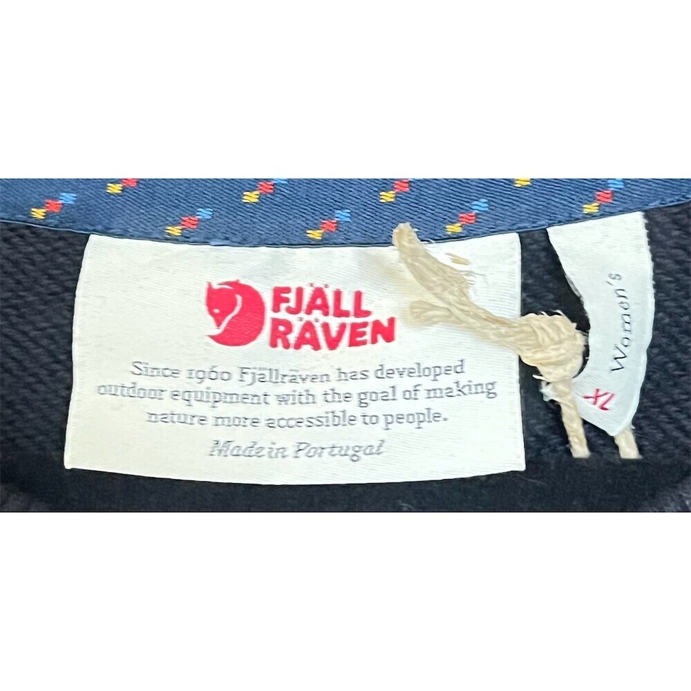 Fjällräven Vardag Women’s Sweatshirt XL Navy Logo Outdoor Cozy Comfy Winter - Picture 8 of 11